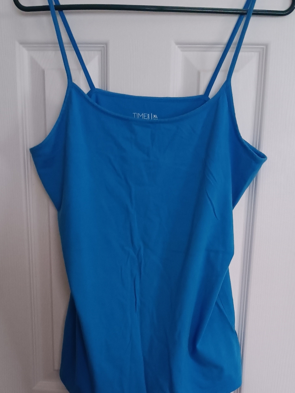 Time and Tru Bright Blue Spaghetti Strap Camisole